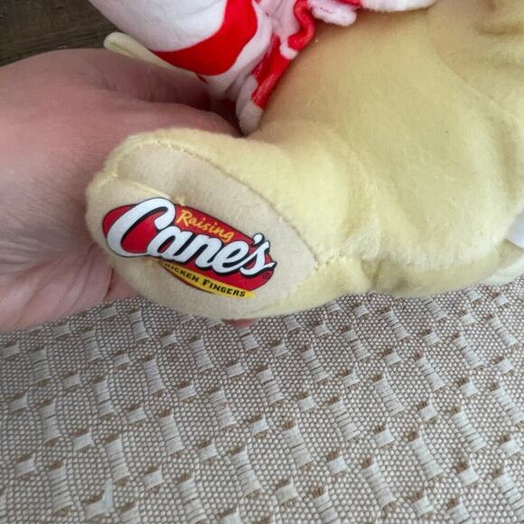 Raising Canes Plush Dog Holidays 2024 Peppermint Stripe Promotion Christmas - Picture 2 of 3